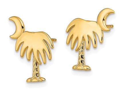 14k Yellow Gold Earrings Style TE870 - Classique Jewelry Inc.