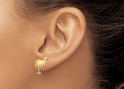 14k Yellow Gold Earrings Style TE870 - Classique Jewelry Inc.