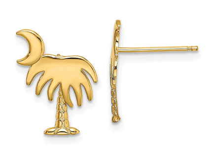 14k Yellow Gold Earrings Style TE870 - Classique Jewelry Inc.