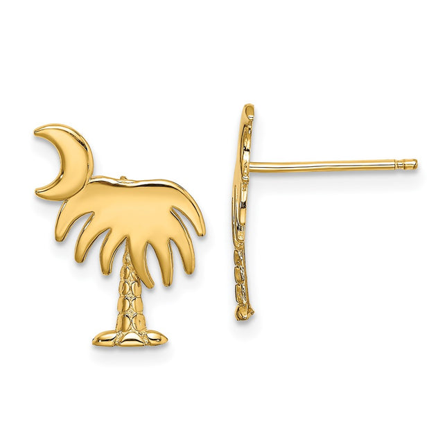 14k Yellow Gold Earrings Style TE870 - Classique Jewelry Inc.