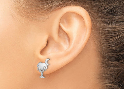 14k White Gold Earrings Style TE870W - Classique Jewelry Inc.