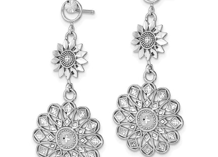 14k White Gold Earrings Style TE882W - Classique Jewelry Inc.