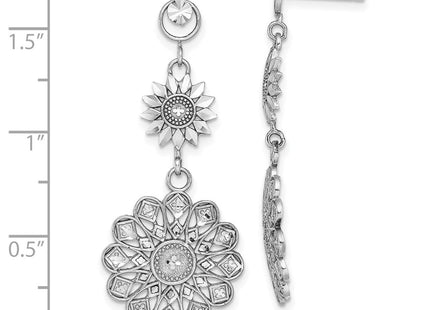 14k White Gold Earrings Style TE882W - Classique Jewelry Inc.