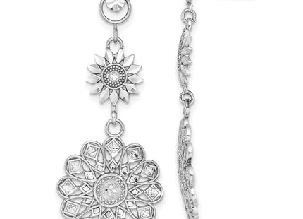 14k White Gold Earrings Style TE882W - Classique Jewelry Inc.