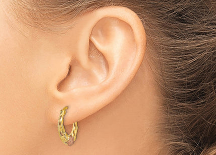 14k Two-tone Earrings Style TE891 - Classique Jewelry Inc.