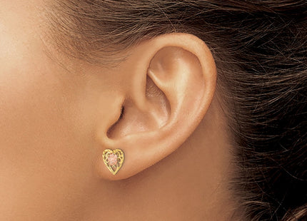 14k Two-tone Earrings Style TE901 - Classique Jewelry Inc.