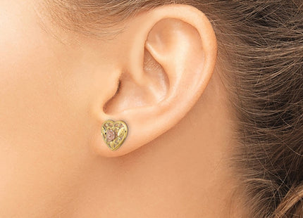 14k Two-tone Earrings Style TE907 - Classique Jewelry Inc.