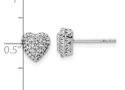 14k White Gold Earrings Style TE962 - Classique Jewelry Inc.