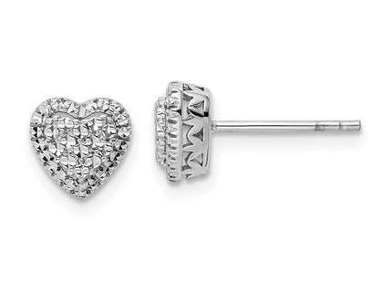 14k White Gold Earrings Style TE962 - Classique Jewelry Inc.