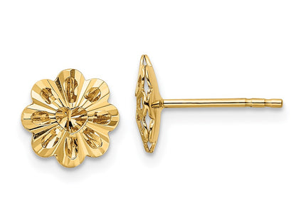 14k Yellow Gold Earrings Style TE971 - Classique Jewelry Inc.