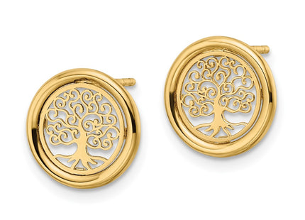 14k Yellow Gold Earrings Style TE972 - Classique Jewelry Inc.