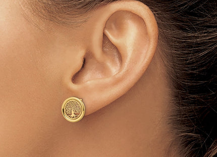 14k Yellow Gold Earrings Style TE972 - Classique Jewelry Inc.