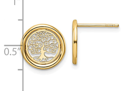 14k Yellow Gold Earrings Style TE972 - Classique Jewelry Inc.