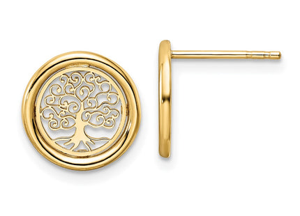 14k Yellow Gold Earrings Style TE972 - Classique Jewelry Inc.