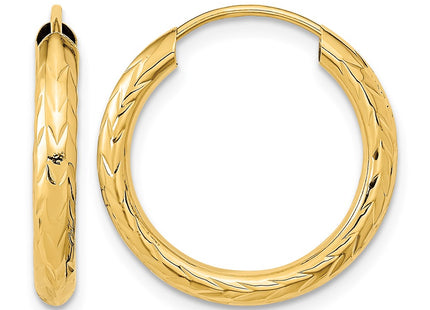 14K gold hoop earrings