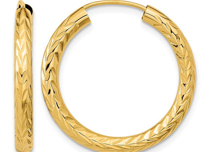14K gold hoop earrings