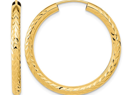 14K gold hoop earrings