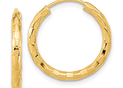 14K gold hoop earrings