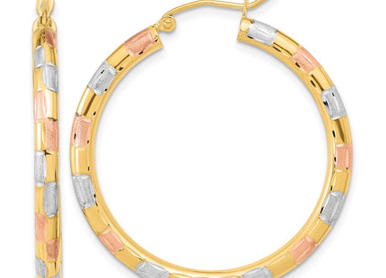 14K gold hoop earrings