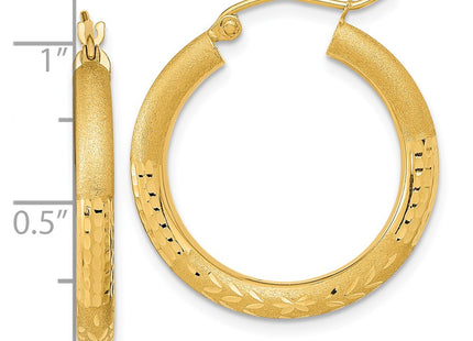 14k Yellow Gold Earrings Style TF1043 - Classique Jewelry Inc.