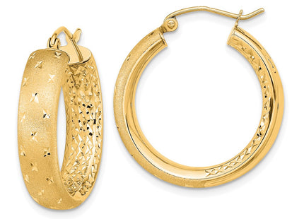 14k Yellow Gold Earrings Style TF1046 - Classique Jewelry Inc.