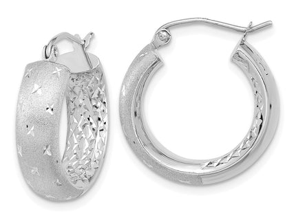 14k White Gold Earrings Style TF1047W - Classique Jewelry Inc.