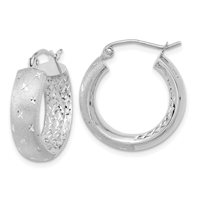 14k White Gold Earrings Style TF1047W - Classique Jewelry Inc.