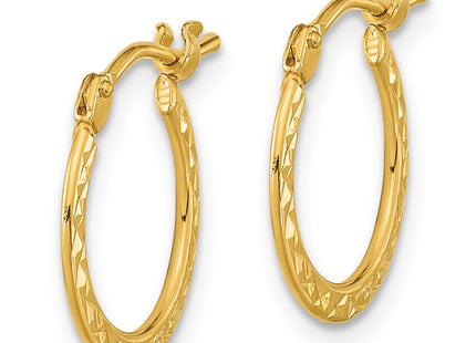 14k Yellow Gold Earrings Style TF1049 - Classique Jewelry Inc.