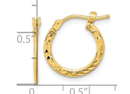 14k Yellow Gold Earrings Style TF1049 - Classique Jewelry Inc.