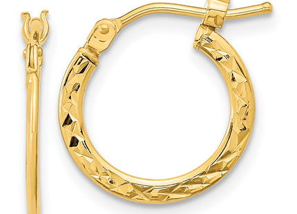 14k Yellow Gold Earrings Style TF1049 - Classique Jewelry Inc.