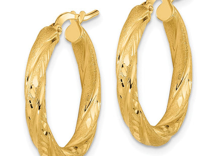 14k Yellow Gold Earrings Style TF1050 - Classique Jewelry Inc.