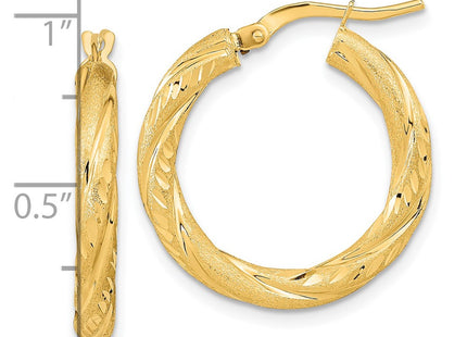 14k Yellow Gold Earrings Style TF1050 - Classique Jewelry Inc.