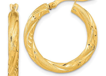 14k Yellow Gold Earrings Style TF1050 - Classique Jewelry Inc.