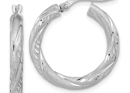 14k White Gold Earrings Style TF1050W - Classique Jewelry Inc.