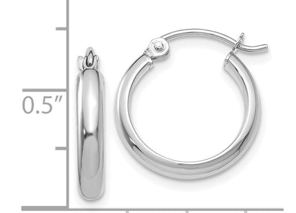 14k White Gold Earrings Style TF106 - Classique Jewelry Inc.