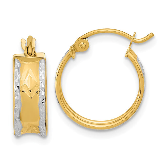 14k Yellow & Rhodium Jewelry Style TF1070 - Classique Jewelry Inc.