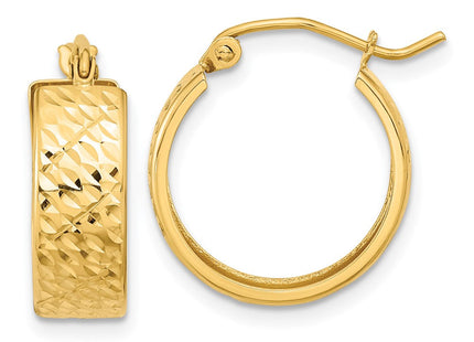 14K gold hoop earrings