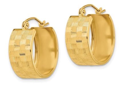 14k Yellow Gold Earrings Style TF1073 - Classique Jewelry Inc.