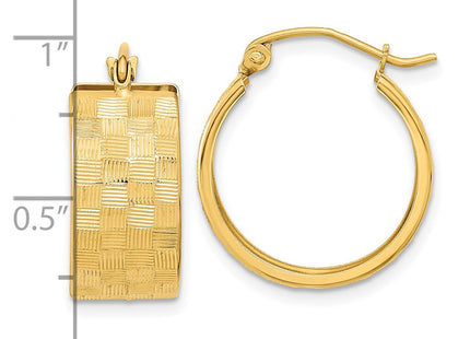 14k Yellow Gold Earrings Style TF1073 - Classique Jewelry Inc.