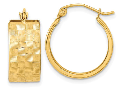 14k Yellow Gold Earrings Style TF1073 - Classique Jewelry Inc.