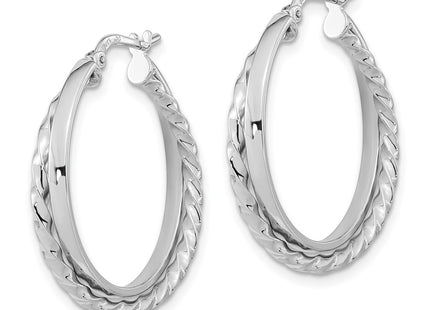14k White Gold Earrings Style TF1101W - Classique Jewelry Inc.