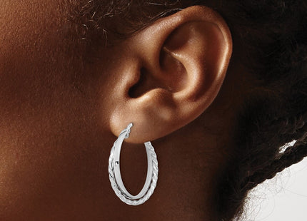 14k White Gold Earrings Style TF1101W - Classique Jewelry Inc.