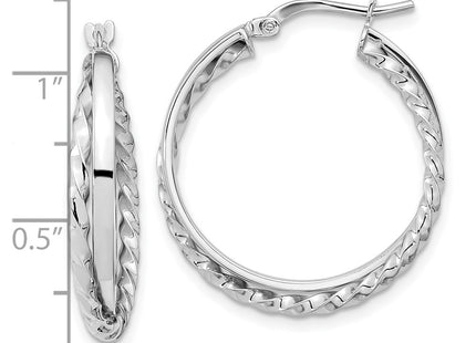 14k White Gold Earrings Style TF1101W - Classique Jewelry Inc.