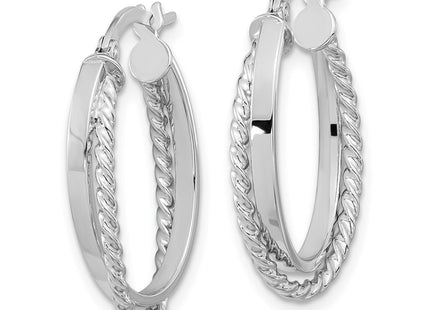 14k White Gold Earrings Style TF1102W - Classique Jewelry Inc.