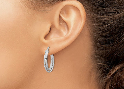 14k White Gold Earrings Style TF1102W - Classique Jewelry Inc.