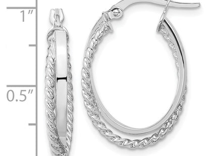 14k White Gold Earrings Style TF1102W - Classique Jewelry Inc.
