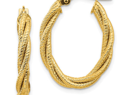 14k Yellow Gold Earrings Style TF1107 - Classique Jewelry Inc.