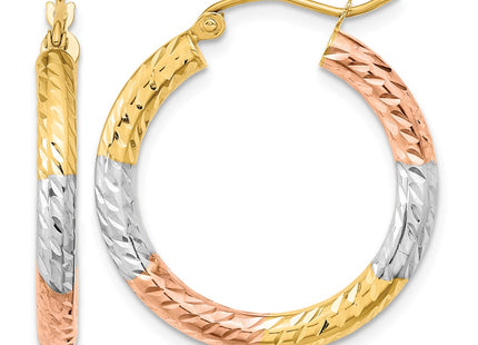 14K gold hoop earrings