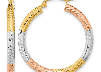 14K gold hoop earrings