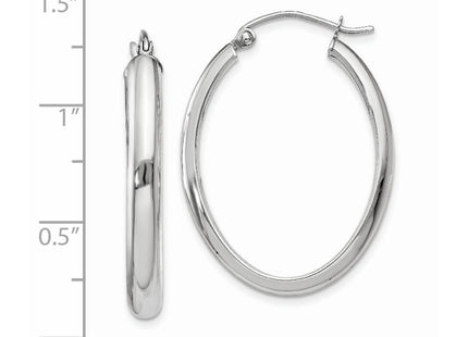 14k White Gold Earrings Style TF114 - Classique Jewelry Inc.